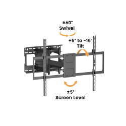 Ultra-Reach Heavy-Duty Full-Motion TV Wall Mount