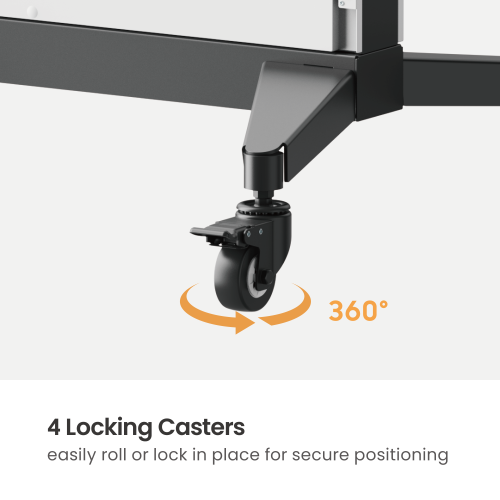FreeLift TV Cart with Decorative Panel TTL22H-610FW Free-stop Design & Modern Look from china(chinese)