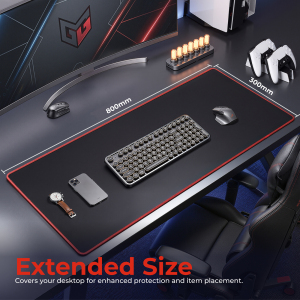 Large Gaming Mouse Pad with Stitched Edges