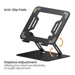 Foldable Stepless Adjustable Laptop Riser