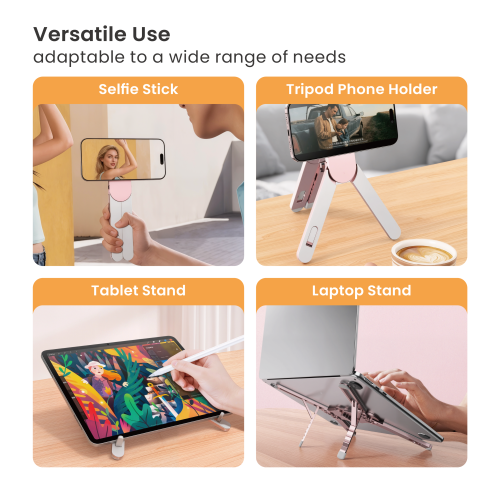 Portable 6-level Adjustable Aluminum Laptop Riser LPS03-3-25 For most 4.7”-17.3” phones, tablets, laptops, and more from china(chinese)