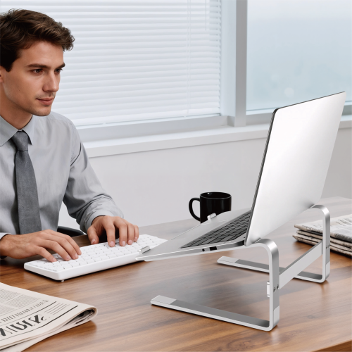 Ventilated Ultra-Slim Aluminum Laptop Stand LPS03-44 For 11”-17” laptops from china(chinese)