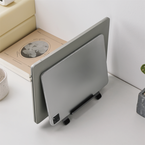 Width-Adjustable Aluminum Vertical Laptop/Tablet Holder AR-9-01  Compatible with laptops, tablets, phones, keyboard and more.. from china(chinese)