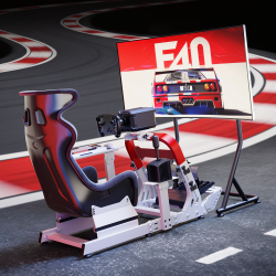 Robust Sim Racing Cockpit with Gear Shift Mount & Seat