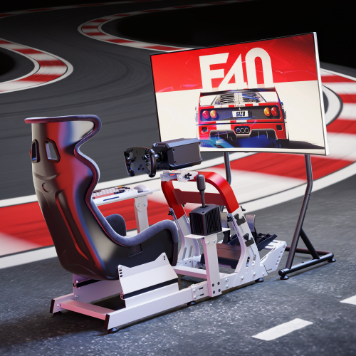 Robust Sim Racing Cockpit with Gear Shift Mount & Seat LRS18-BS01 Wider Adjustment. Enhanced Stability. from china(chinese)