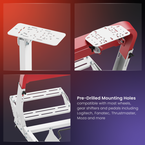 Robust Sim Racing Cockpit with Gear Shift Mount & Seat LRS18-BS01 Wider Adjustment. Enhanced Stability. from china(chinese)