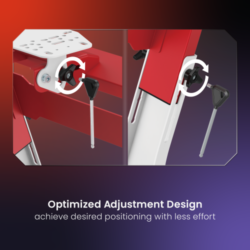 Robust Sim Racing Cockpit with Gear Shift Mount & Seat LRS18-BS01 Wider Adjustment. Enhanced Stability. from china(chinese)