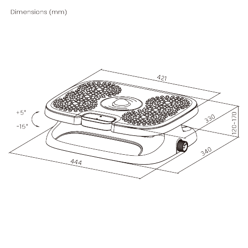 Stepless Adjustable Footrest (with Massage Texture) FR18-02 Experience endless adjustable comfort that fits you. from china(chinese)