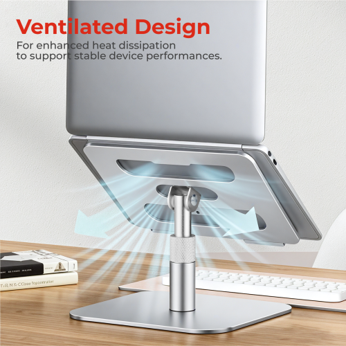 Adjustable Aluminum Laptop Riser LPS03-19 For 11"-15" laptops & tablets from china(chinese)