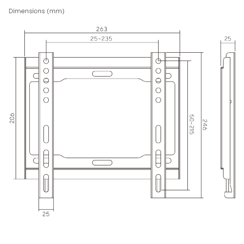 Economy Low Profile Fixed Wall Mount LP34G-22F For most 23"-43" LED, LCD flat panel TVs from china(chinese)