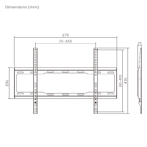 SOPORTE DE PARED FIJO PERFIL BAJO ECONÓMICO LP34G-46F Para la mayoría de televisores de pantalla plana LED y LCD de 37"-80" from china(chinese)
