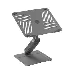 Minimalist Free-Lifting Laptop Riser with Dual Arms