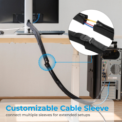 Neoprene Cable Sleeve with Buckle & Zipper