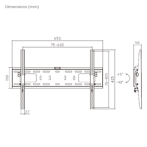 Outdoor Weather-Proof Tilt TV Wall Mount LP42-46DTW For most 37"-86“ TVs from china(chinese)