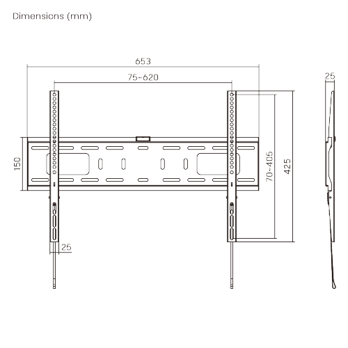  Outdoor Weather-Proof Fixed TV Wall Mount LP42-46FW For most 37"-86“ TVs from china(chinese)