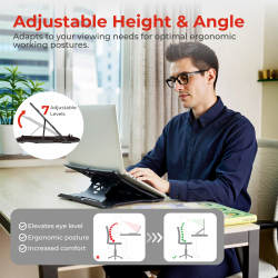 Foldable Plastic Laptop Riser