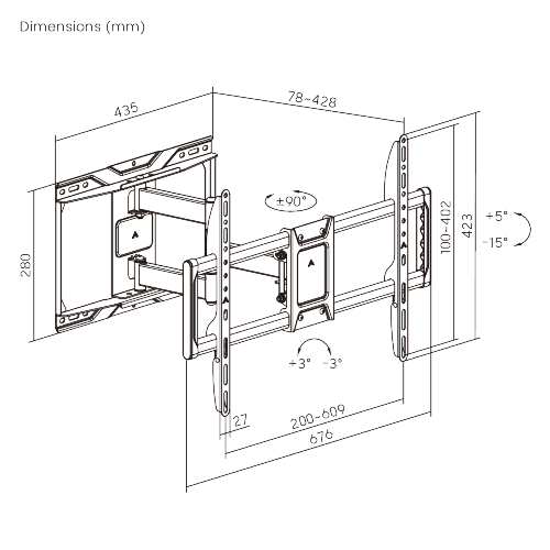 Cost-Effective Full-Motion TV Wall Mount LPA86-463D  A solution combining functionality with affordability from china(chinese)