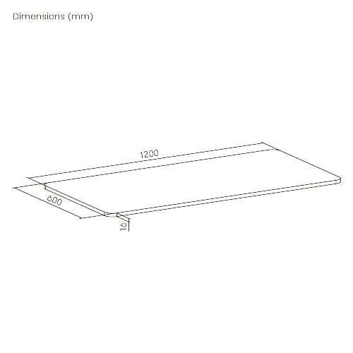 1200x600mm Cost-Effective Wood Table Top TP12060RE for Two-Leg Desks from china(chinese)