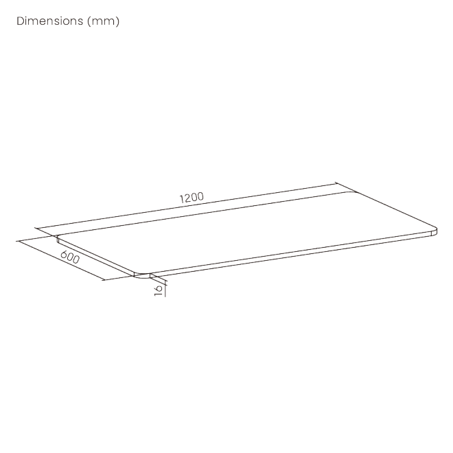 1200x600mm Cost-Effective Wood Table Top TP12060RE for Two-Leg Desks from china(chinese)