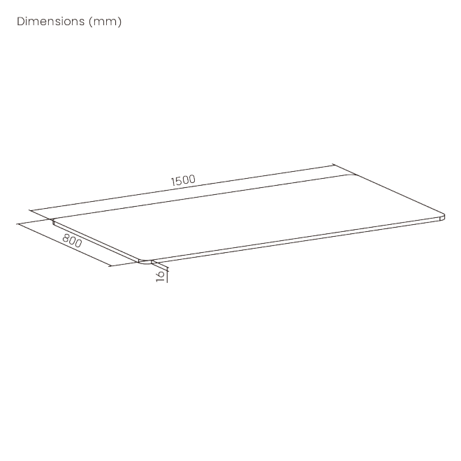 1500x800mm Cost-Effective Wood Table Top TP15080RE  for Four-Leg Desks from china(chinese)