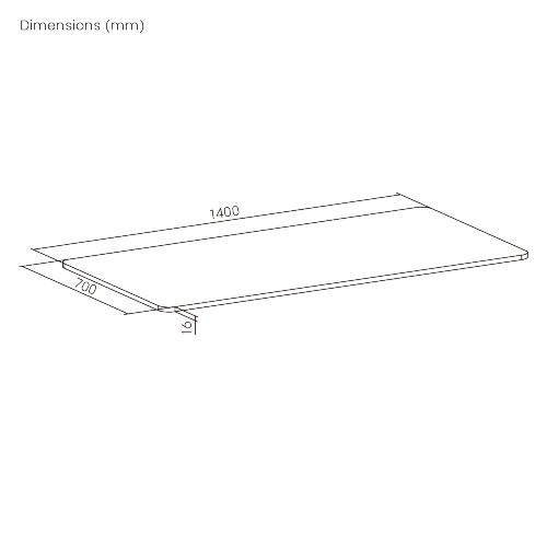  1400x700mm Cost-Effective Wood Table Top TP14070RE  for Two-Leg Desks from china(chinese)