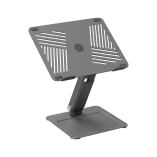 Minimalist Free-Lifting Laptop Riser with Single Arm