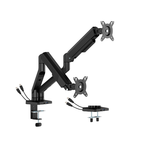 Dual Screen FlexPrecision Cost-Effective Gas Spring Monitor Arm with USB 3.0 Ports LDT117-C024UC  from china(chinese)