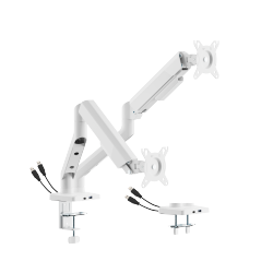 Dual Screen FlexPrecision Cost-Effective Mechanical Spring Monitor Arm with USB 3.0 Ports