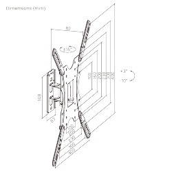 Super Economy Full-motion TV Wall Mount