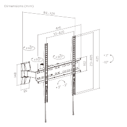 Super Economy Full-motion TV Wall Mount