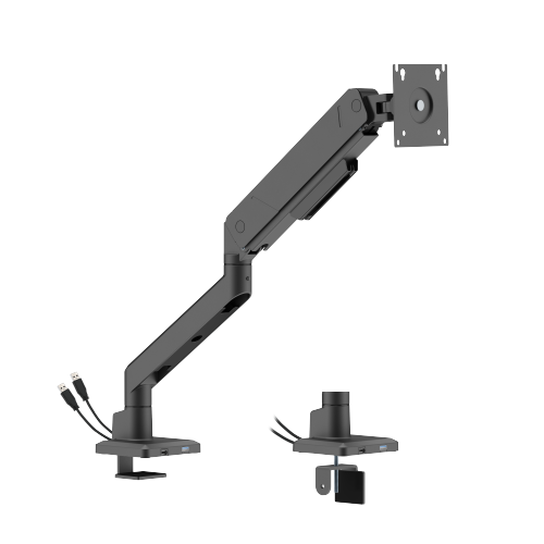 LIFTMAX Heavy-Duty Single-Screen Mechanical Spring Monitor Arm with 3.0 USB-A & USB-C Ports LDT115-C012UCE  from china(chinese)