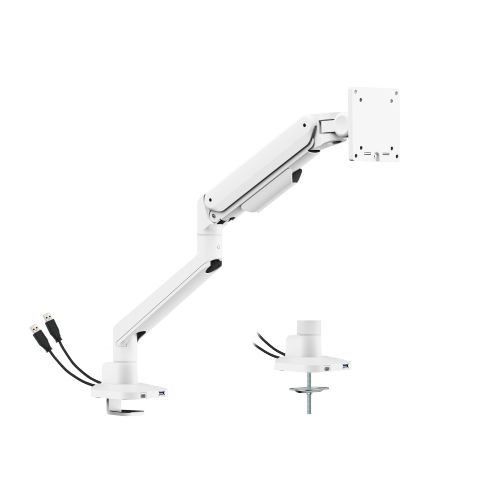 Deluxe Mechanical Spring Single Monitor Arm with USB-A/USB-C Ports LDT86-C012UC Smooth adjustments, lasting performance. from china(chinese)