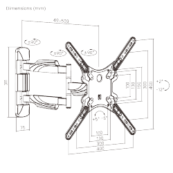 Elegant Full-motion TV Wall Mount