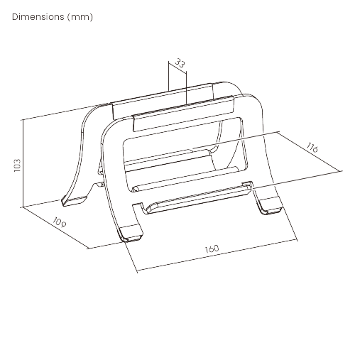  Width-Adjustable Aluminum Vertical Laptop/Tablet Holder AR-9-01  Compatible with laptops, tablets, phones, keyboard and more.. from china(chinese)