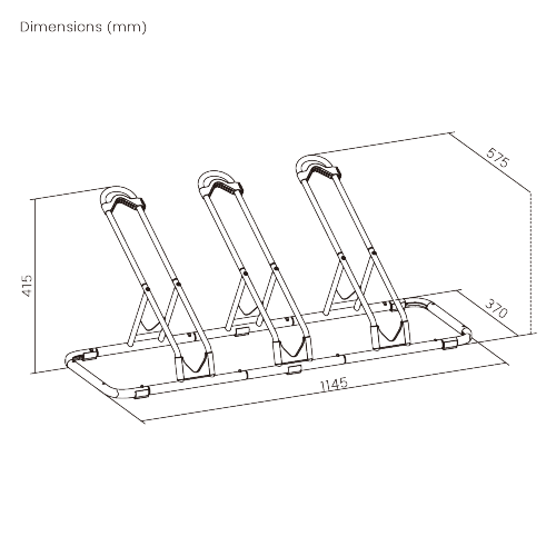 Modular Multi-Bike Floor Stand for Up to 3 Bikes LBS07-02 Store and Access Your Bike in Seconds, Anywhere from china(chinese)