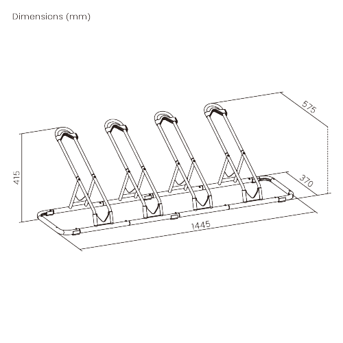 Modular Multi-Bike Floor Stand for Up to 4 Bikes LBS07-03 Store and Access Your Bike in Seconds, Anywhere from china(chinese)