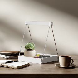 Minimalist Tabletop LED Plant Stand
