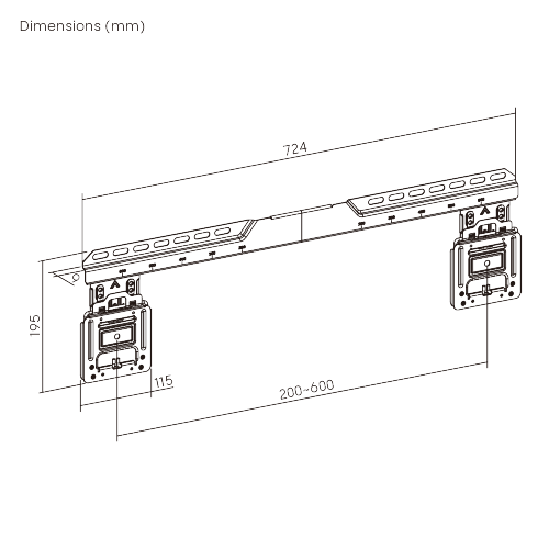  Vista Ultra Slim Fixed TV Wall Mount LED21-46 9mm (0.35“) ultra-thin, strong enough for screens up to 86“/75kg (165lbs). from china(chinese)