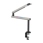  Aluminum Low Profile RGB Microphone Boom Arm (with Extension Riser)
