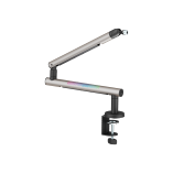 Aluminum Low Profile RGB Microphone Boom Arm