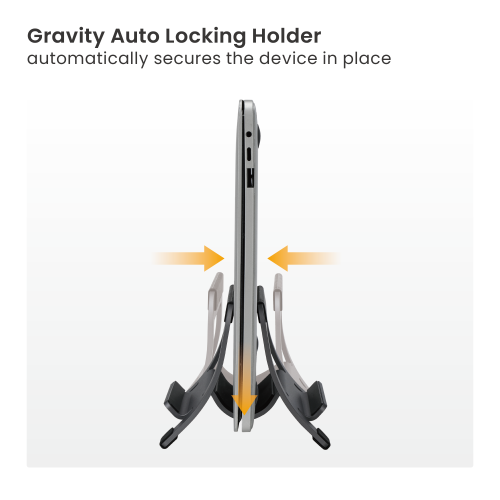  Width-Adjustable Aluminum Vertical Laptop/Tablet Holder AR-9-01  Compatible with laptops, tablets, phones, keyboard and more.. from china(chinese)