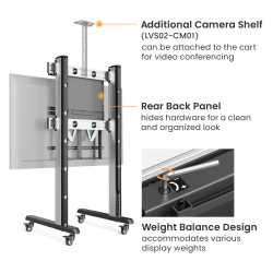 Height Adjustable Carts for Interactive Displays
