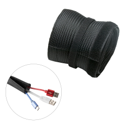 Flexible Cable Wrap Sleeve with Hook and Loop Fastener (85mm/3.3" Width )