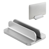 Width-Adjustable Aluminum Vertical Laptop/Tablet Holder