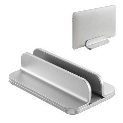 Width-Adjustable Aluminum Vertical Laptop/Tablet Holder