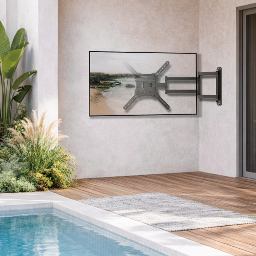 Outdoor Weather-Proof Full-Motion TV Wall Mount with Extra Long Arm LPA84-445XLW For most 23”~65” TVs from china(chinese)