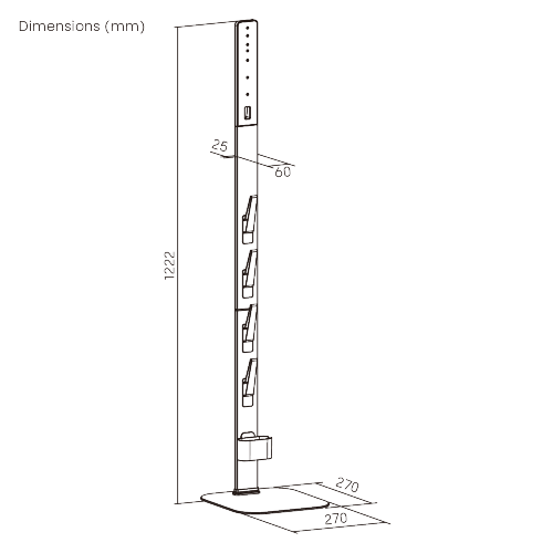 Floor Stand for Dyson Vacuums HAB-13-01 Compatible with Dyson V6, V7, V8, V10, V10 Slim, V11, V12, V12 Slim, V15, V15S, G5 and Gen5. from china(chinese)