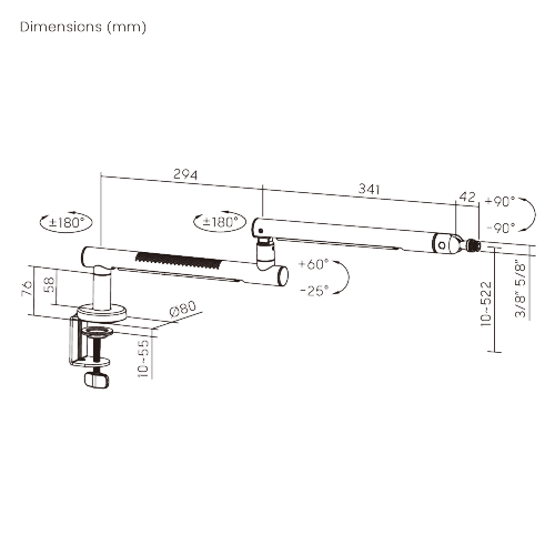 Aluminum Low Profile RGB Microphone Boom Arm MDS23-2L Precision CNC Aluminum Meets Dynamic Point-Source Glow from china(chinese)