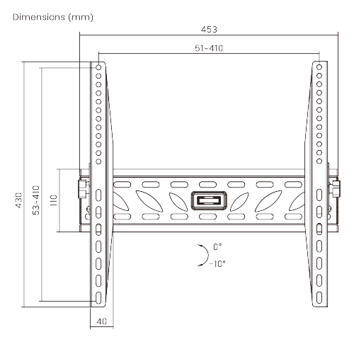 Economy Low Profile Tilting Curved & Flat Panel TV Wall Mount LP11-44T For most 32"-75" curved & flat panel TVs from china(chinese)