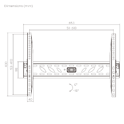 Economy Low Profile Tilting Curved & Flat Panel TV Wall Mount